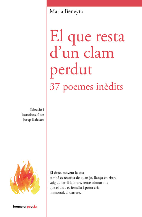  El que resta d'un clam perdut:37 poemes inedits 