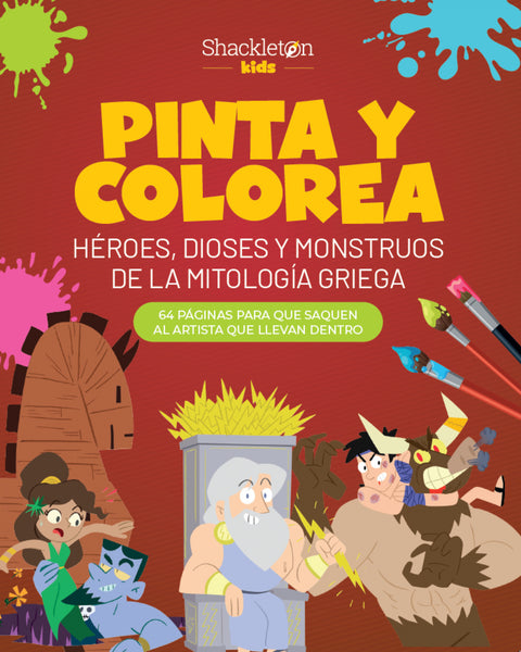  Pinta y colorea héroes, dioses y monstruos de la mitología griega 