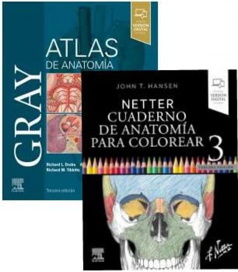  PACK ATLAS ANATOMIA 3ª ED CUADERNO ANATOMIA COLOREAR 3ª ED 