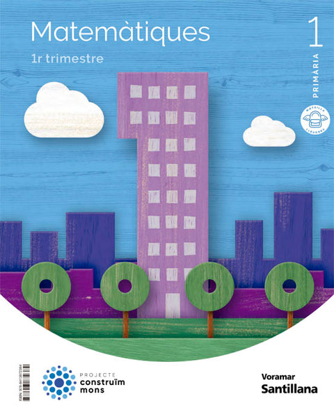  MATEMÁTIQUES 1R.PRIMARIA. TRIMESTRAL. MOTXILLA LLEUGERA. VALENCIA 2022 