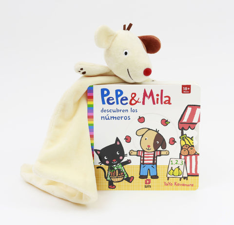  Pack con Doudou Pepe&amp;Mila descubren los números 