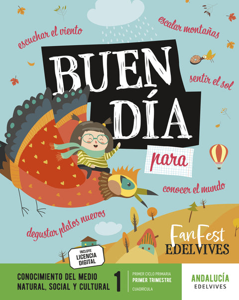  CONOCIMIENTO DEL MEDIO 1ºPRIMARIA. CUADRÍCULA. TRIMESTRAL. FANFEST. ANDALUCÍA 2023 