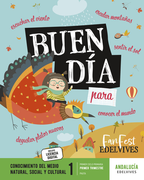  CONOCIMIENTO DEL MEDIO 1ºPRIMARIA. PAUTA. TRIMESTRAL. FANFEST. ANDALUCÍA 2023 