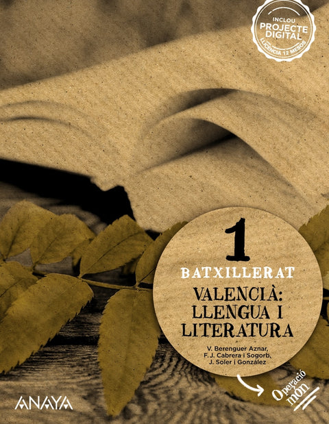  Valencià: llengua i literatura 1. 