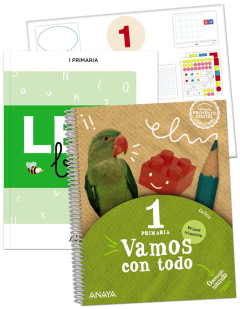  Vamos con todo 1. Primer trimestre. + Leoábien. 2022. + Material manipulativo. 