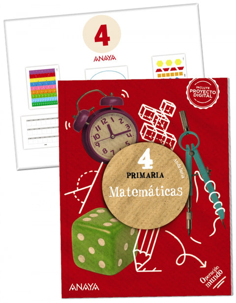  MATEMÁTICAS 4ºPRIMARIA +MAT.MANIPULATIVO. OPERACIÓN MUNDO. ANDALUCÍA 2023 