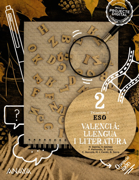  LLENGUA I LITERATURA 2N.ESO OPERACIÒ MON. VALENCIA 2023 