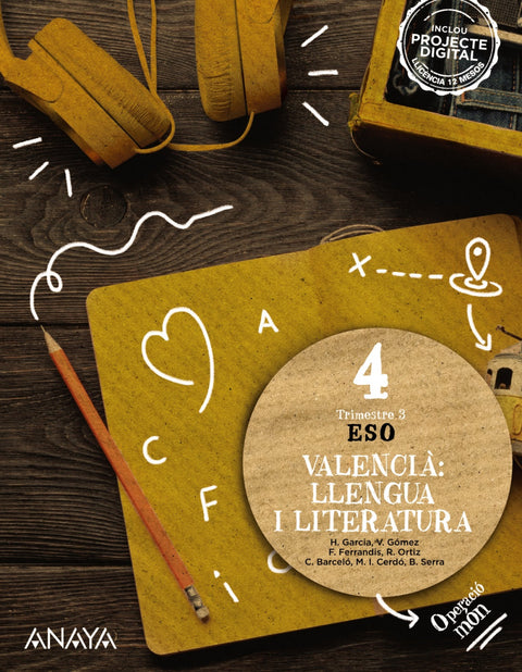  LLENGUA I LITERATURA 4T.ESO. OPERACIÒ MON. VALENCIA 2023 
