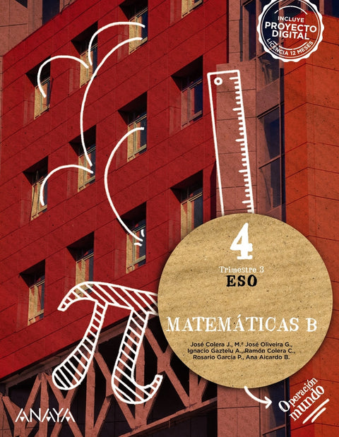  MATEMÁTICAS 4ºESO. OPC.B ACADEMICAS. OPERACIÓN MUNDO 2023 