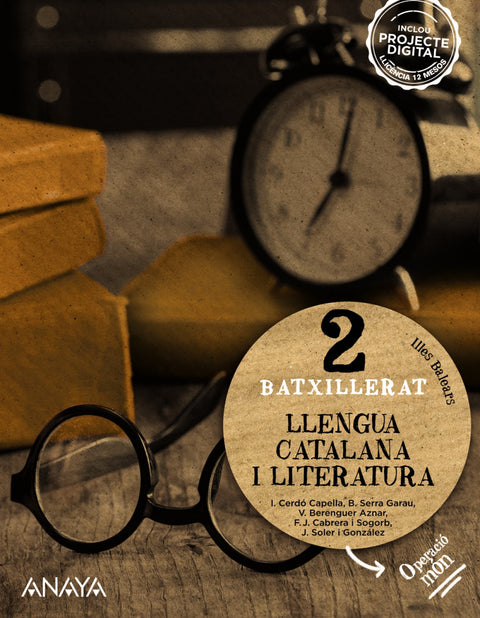  LLENGUA I LITERATURA 2N.BATXILLERAT. OPERACIÒ MON. BALEARS 2023 