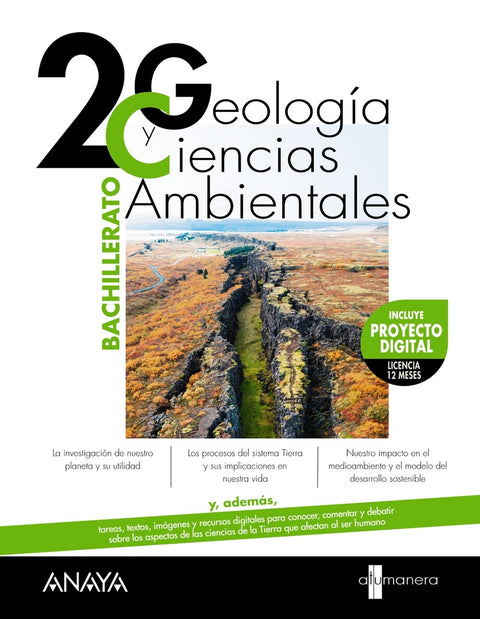  GEOLOGÍA Y CIENCIAS AMBIENTALES 2ºBACHILLERATO. A TU MANERA 2023 