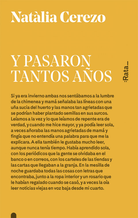  Y pasaron tantos años 