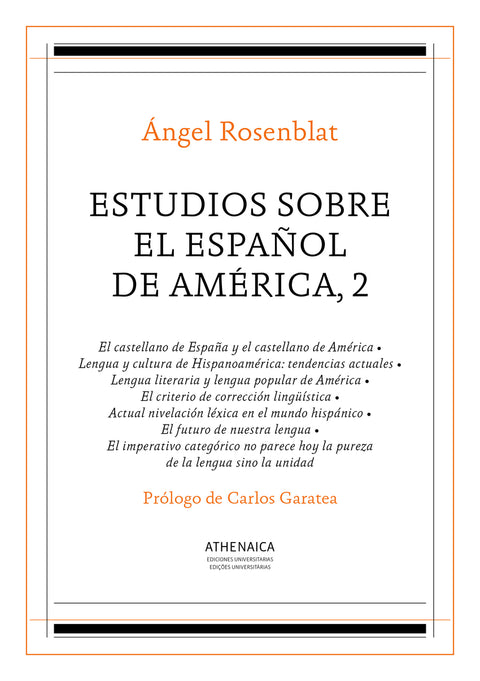  Estudios sobre el español de América, 2 