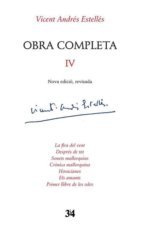  Obra completa revisada, volum 4 