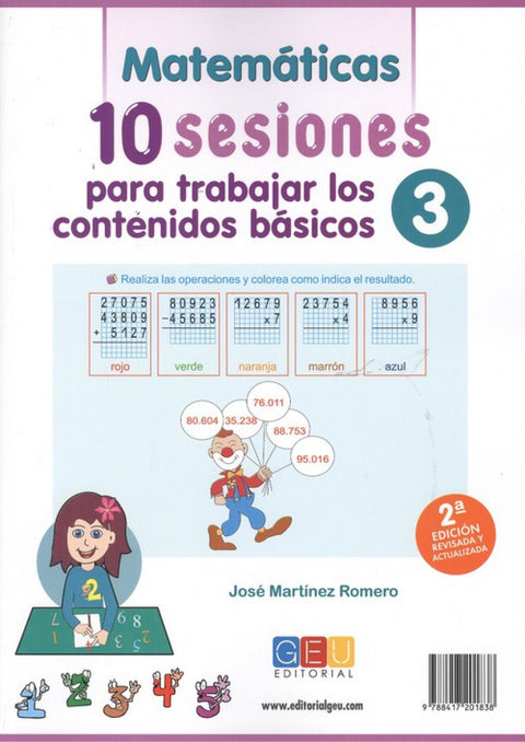  10 sesiones para trabajar los contenidos básicos. Cuaderno 3 