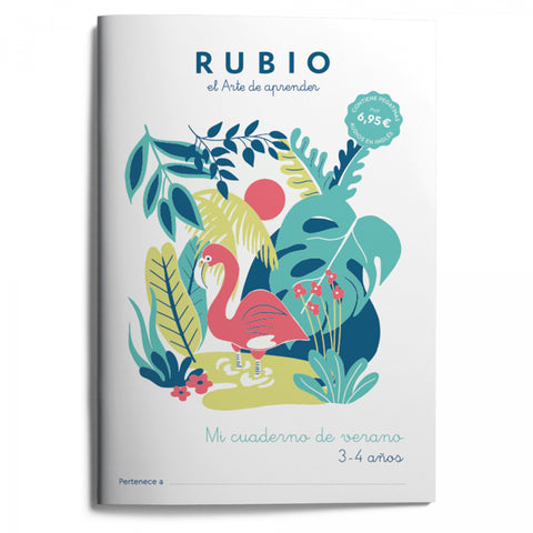  MI CUADERNO DE VERANO RUBIO 3-4 AÑOS 