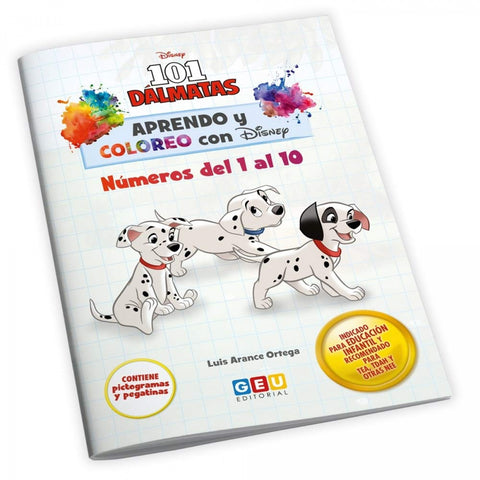  APRENDO Y COLOREO CON DISNEY DEL 1 AL 10 