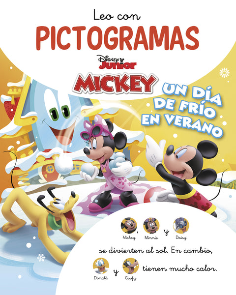  Mickey Mouse Funhouse. Leo con pictogramas. Un día de frío en verano 