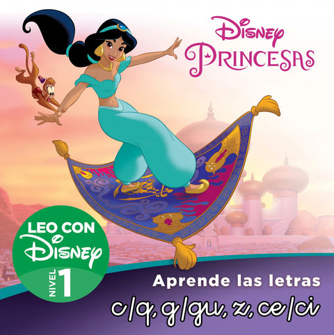  Jasmín. Aprende las letras c/q, g/gu, ce, ci,z (Leo con Disney - Nivel 1) 
