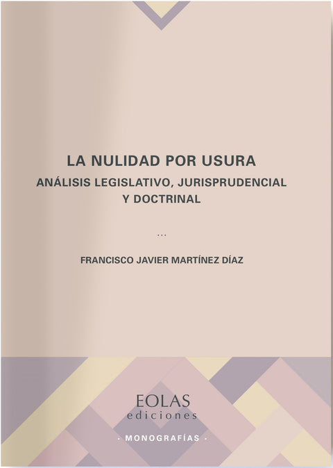  La nulidad por usura 