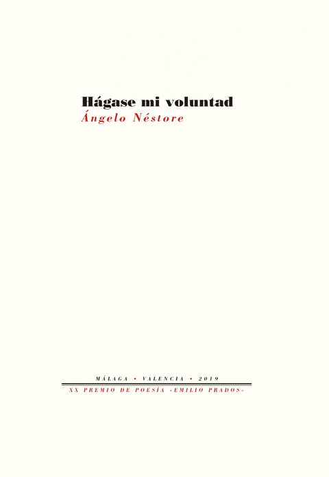  Hágase mi voluntad 