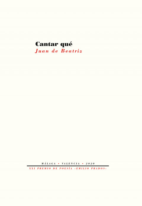  Cantar qué 