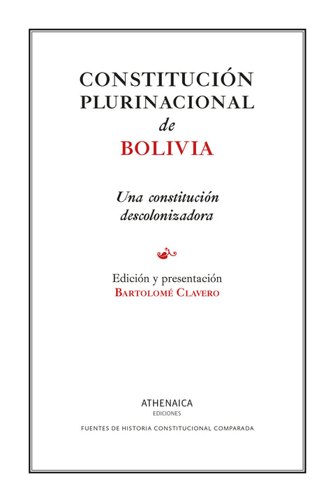  Constitución plurinacional de Bolivia 