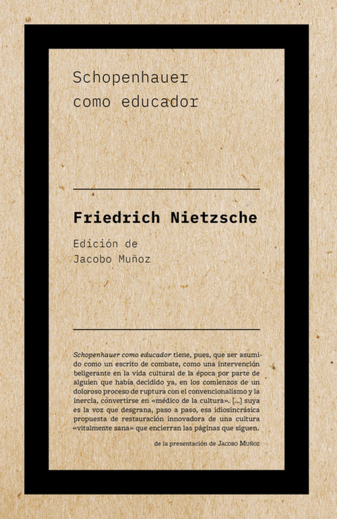 Schopenhauer como educador 