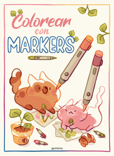  Colorear con markers 