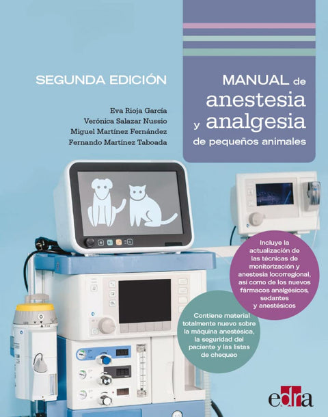  MANUAL DE ANESTESIA Y ANALGESIA DE PQUEÑOS ANIMALES 