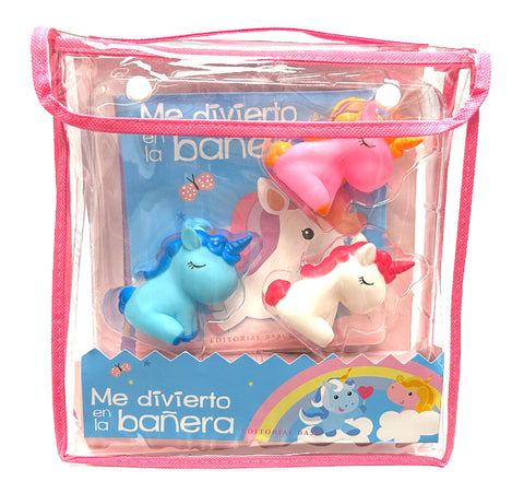  Me divierto en la bañera. Unicornios 