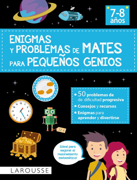  Enigmas y problemas de mates para pequeños genios (7-8 años) 