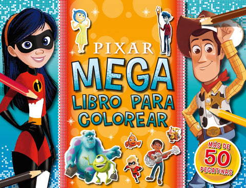  PIXAR. MEGALIBRO PARA COLOREAR 