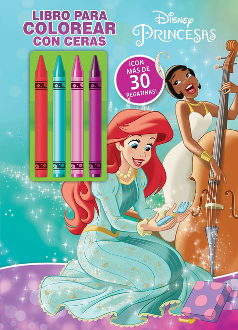  Princesas. Libro para colorear con ceras 2 