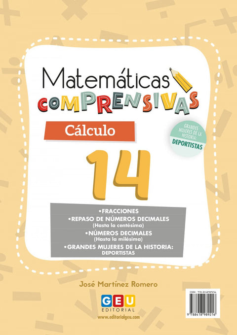  Matemáticas comprensivas 14 