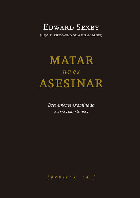  Matar no es asesinar 