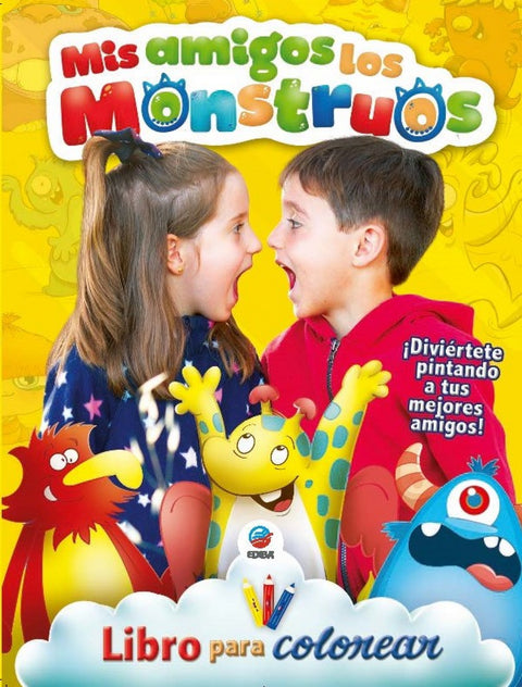  Mis Amigos Los Monstruos - Libro para colorear 