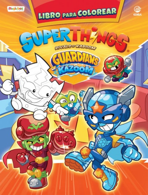  Libro para colorear Superthings Guardians of Kazoom - España 