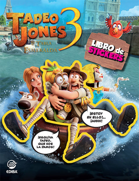  Libro Stickers Tadeo Jones: La tabla esmeralda. 
