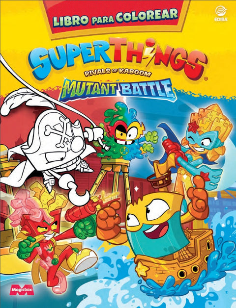  Libro para colorear Superthings Mutant Battle - España 