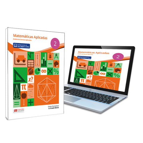  Grado Básico Matemáticas 2 - Libro de texto en formato físico de Matemáticas Aplicadas 2 