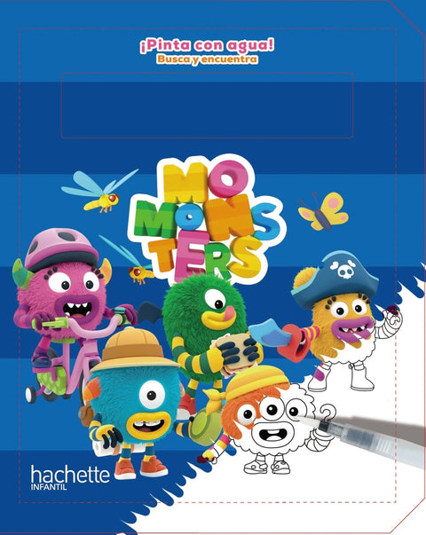  ¡Pinta con agua! Busca y encuentra. Momonsters 