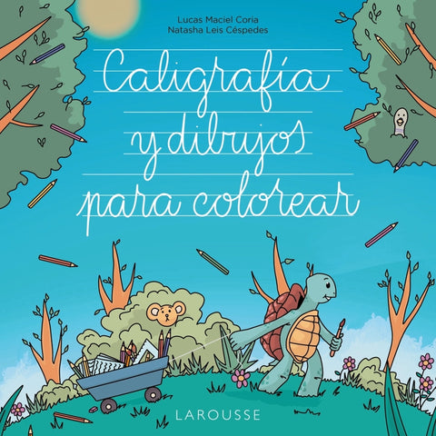  Caligrafía y dibujos para colorear 