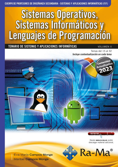  OPOSICIONES CUERPO DE PROFESORES DE ENSEÑANZA SECUNDARIA. SISTEMAS Y APLICACIONE 