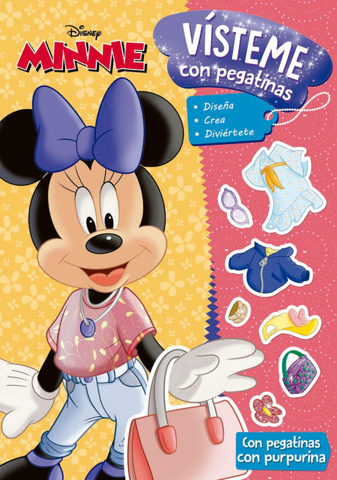  Minnie. Vísteme con pegatinas 2 