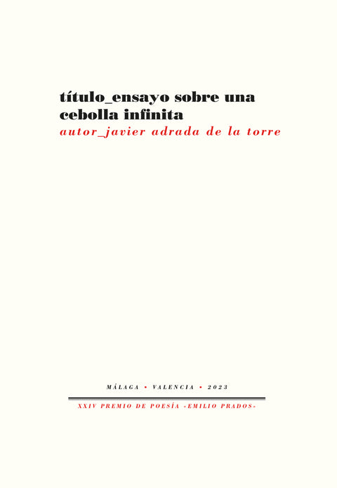  Ensayo sobre una cebolla infinita 