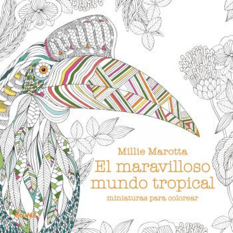  Maravilloso mundo tropical. Miniaturas para colorear 