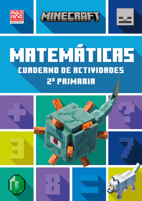  Minecraft oficial: cuaderno de actividades, Matemáticas 2.º primaria 