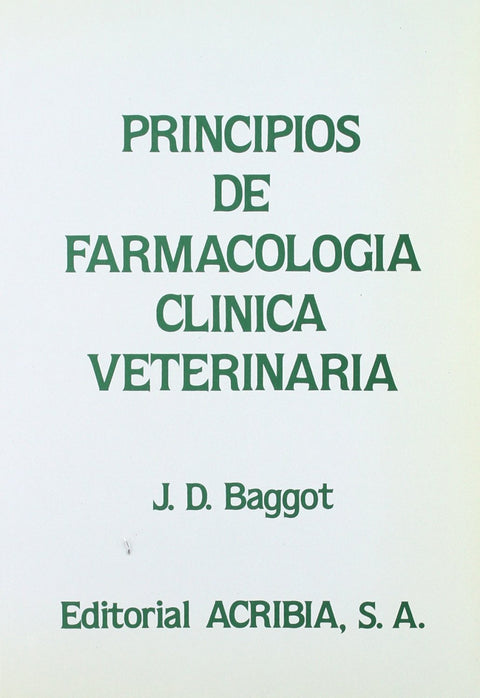  PRINCIPIOS DE FARMACOLOGÍA CLÍNICA VETERINARIA 