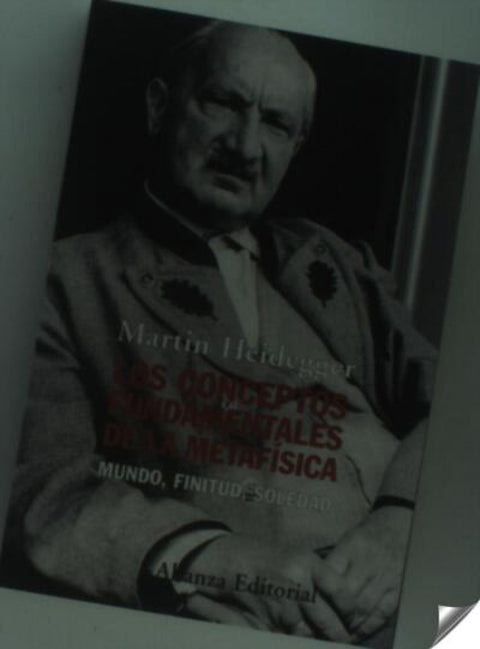  Los conceptos fundamentales de la metafísica 